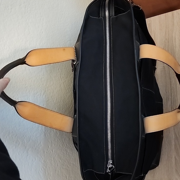 Coach Oversized Leather & Nylon Travel Tote - Picture 7 of 13